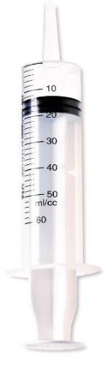 Шприц ін’єкційний трикомпонентний, стерильний, одноразовий, з роз’ємом для катетеру, 50 ml